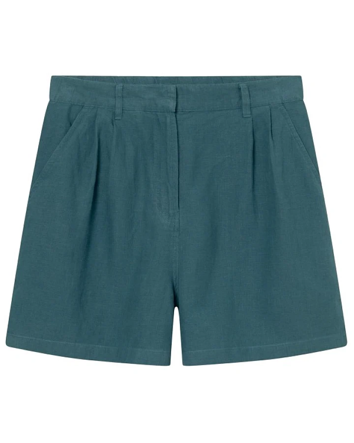 DEDICATED - Women's Shorts Djupvik Linen - Shorts Gr XS blau
