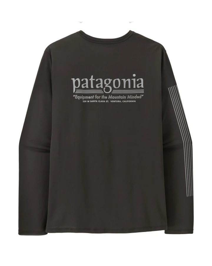 Patagonia - L/S Capilene Cool Daily Shirt Hut Tripper - Funktionsshirt Gr XS schwarz