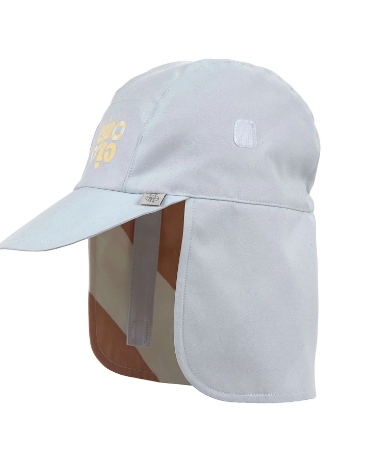 Lässig - UV-Sonnenhut mit faltbarem Nackenschutz "ciao" hellblau 52-53