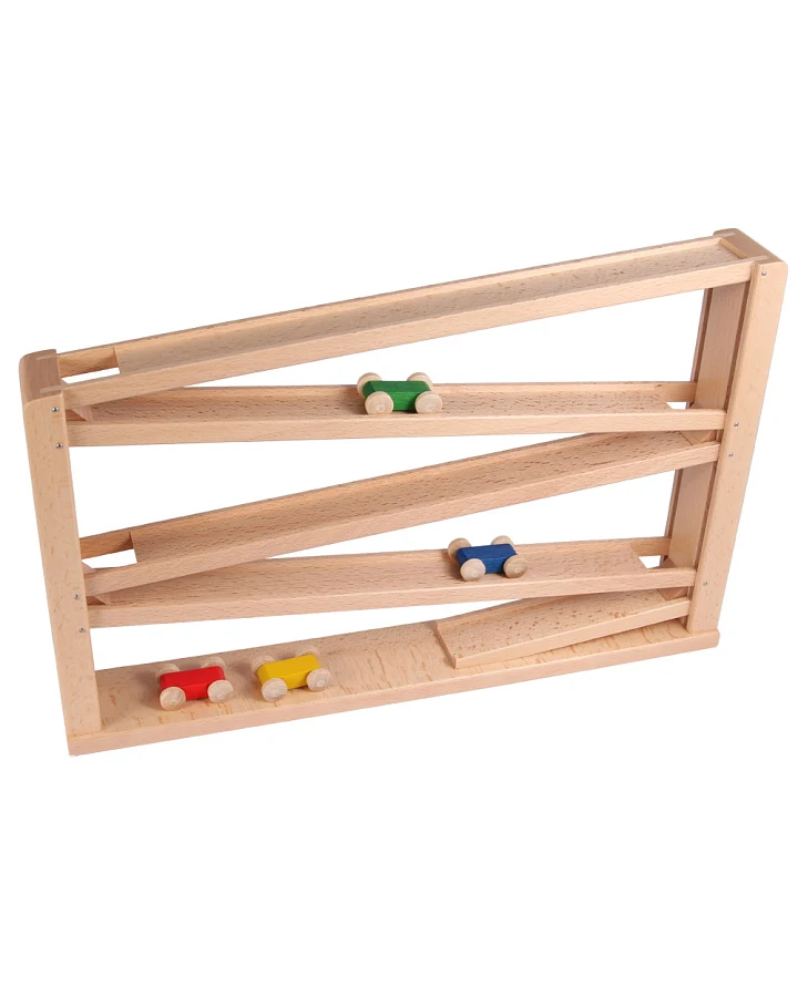 Beck Holzspielzeug - Laufbahn mit Autos