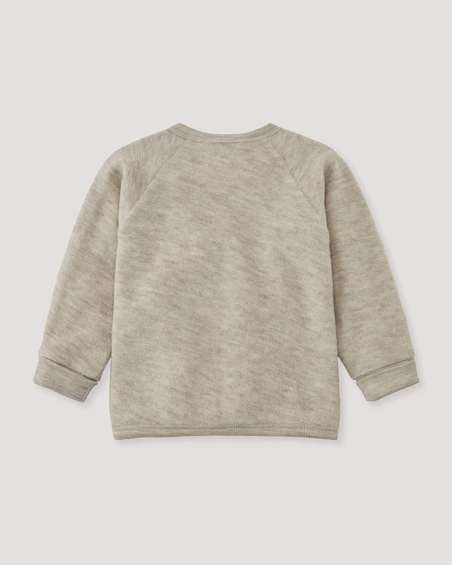 hessnatur Baby Wollfrottee Jacke aus Bio-Merinowolle - beige - Größe 50/56 – Ansicht 3