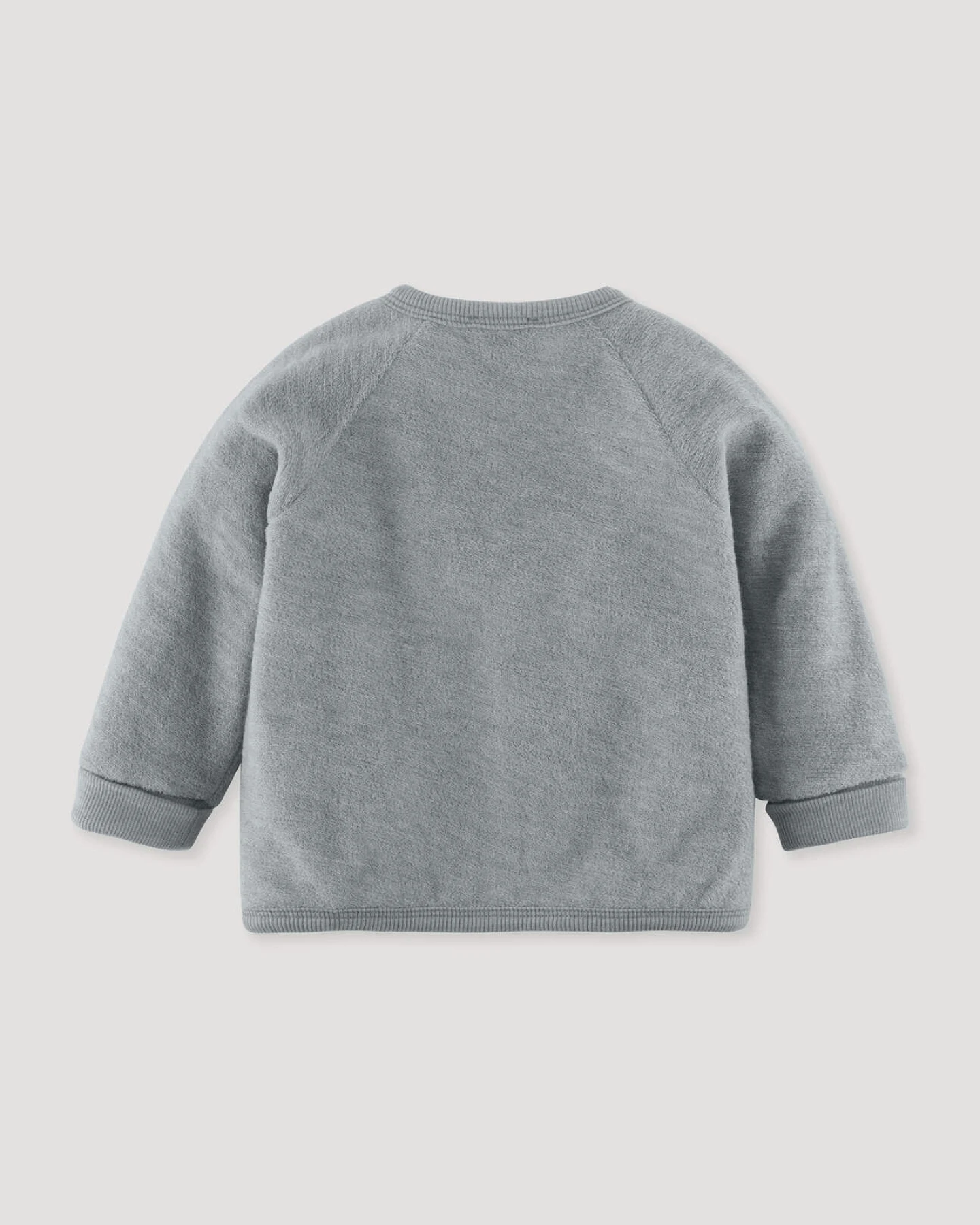 hessnatur Baby Wollfrottee Jacke aus Bio-Merinowolle - blau - Größe 98/104 – Ansicht 2