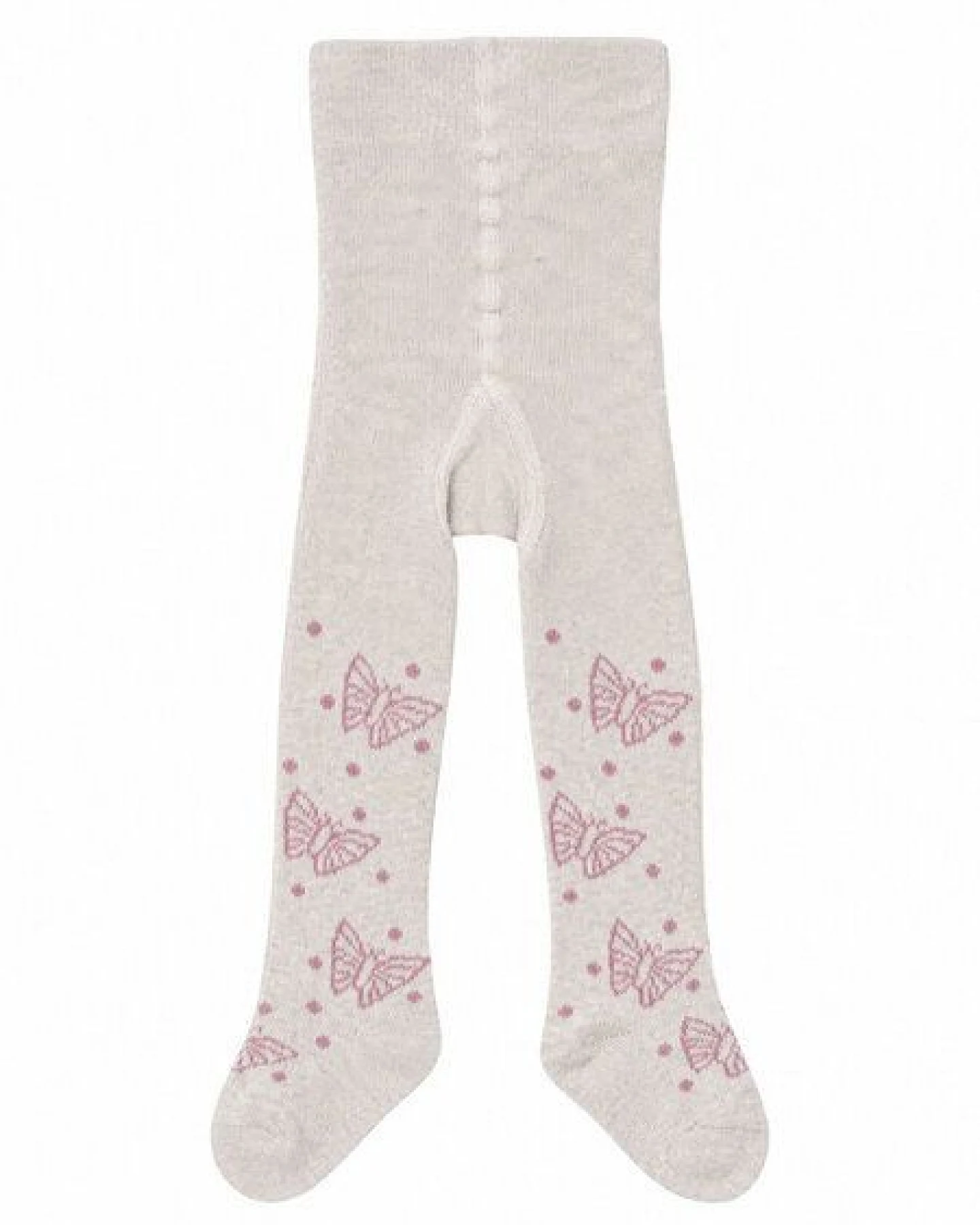 grödo Baby-Strumpfhose Schmetterlingsmotiv Bio Baumwolle Elasthan – Ansicht 2