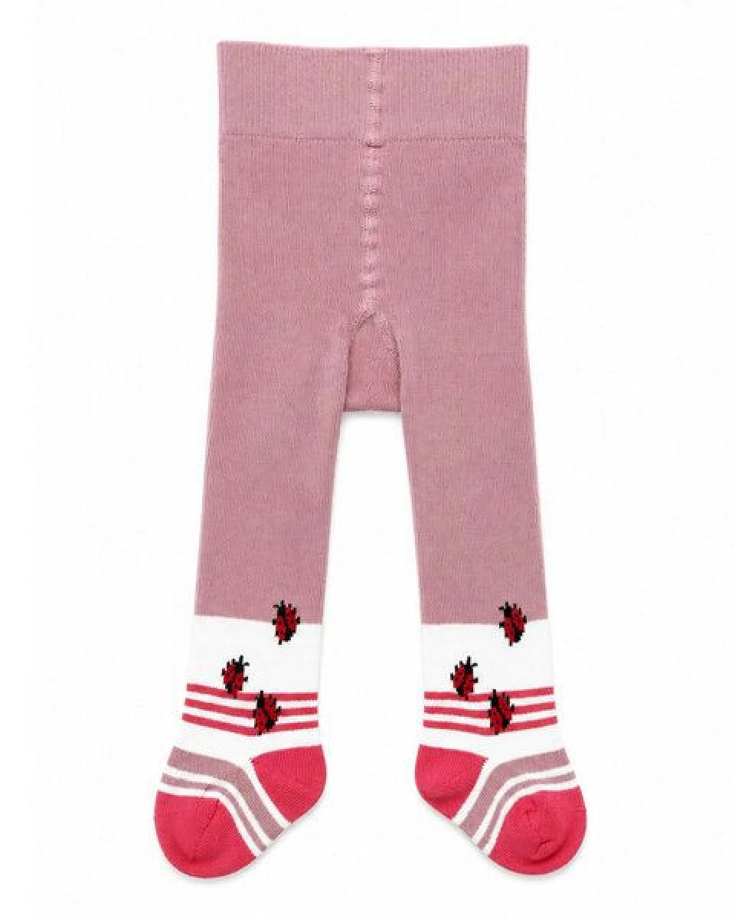 grödo Baby-Strumpfhose mit Po-Motiv „Marienkäfer“ Bio Baumwolle Elasthan – Ansicht 2