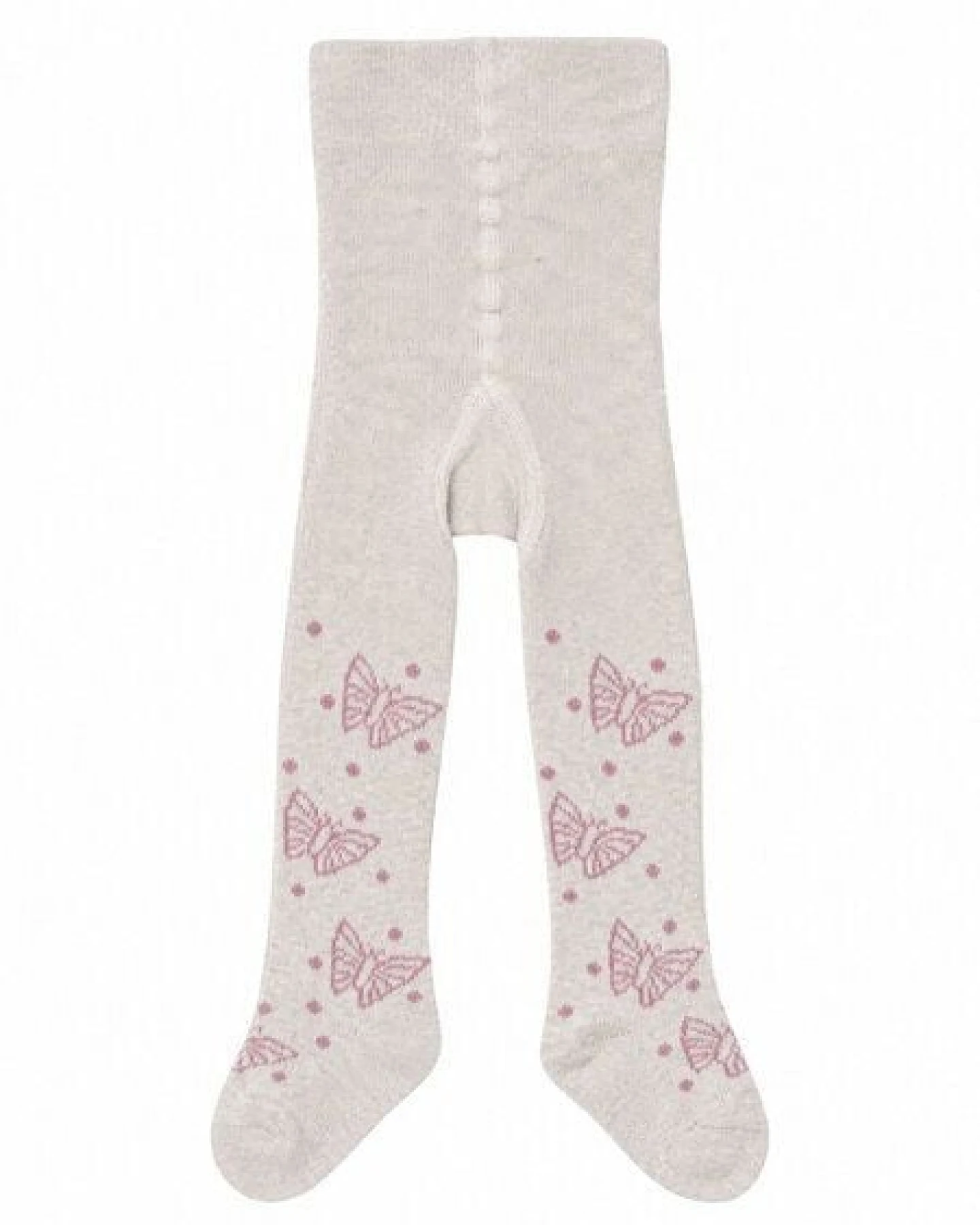 grödo Baby-Strumpfhose Schmetterlingsmotiv Bio Baumwolle Elasthan – Ansicht 2