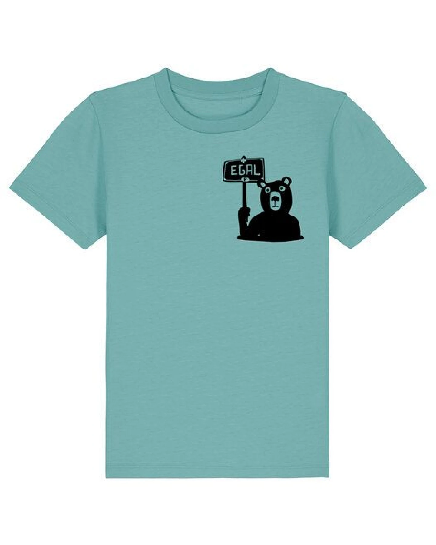 päfjes Dem Bären ist es EGAL! Dir auch? - Fair Wear Kinder T-Shirt Bio – Ansicht 2