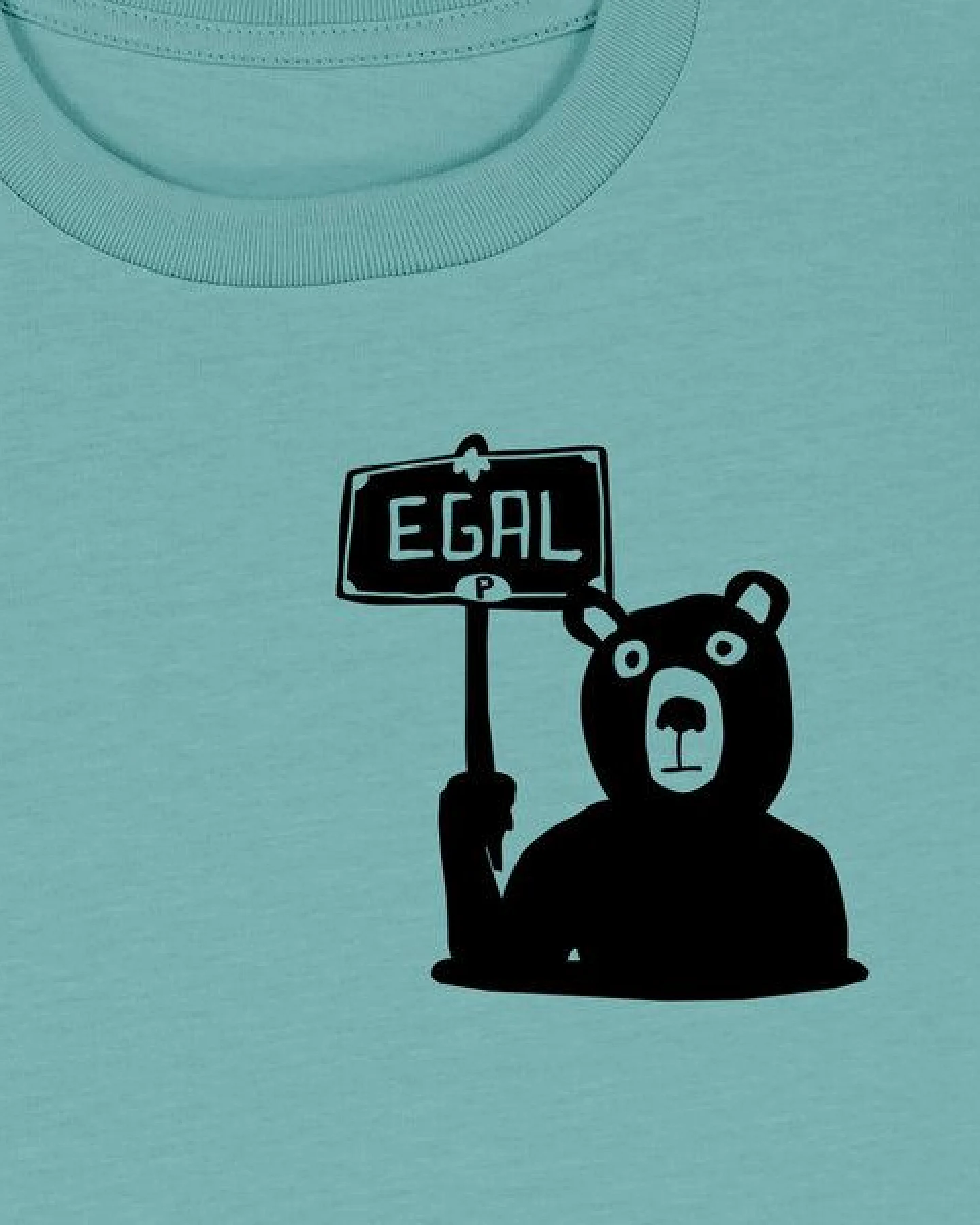 päfjes Dem Bären ist es EGAL! Dir auch? - Fair Wear Kinder T-Shirt Bio – Ansicht 3