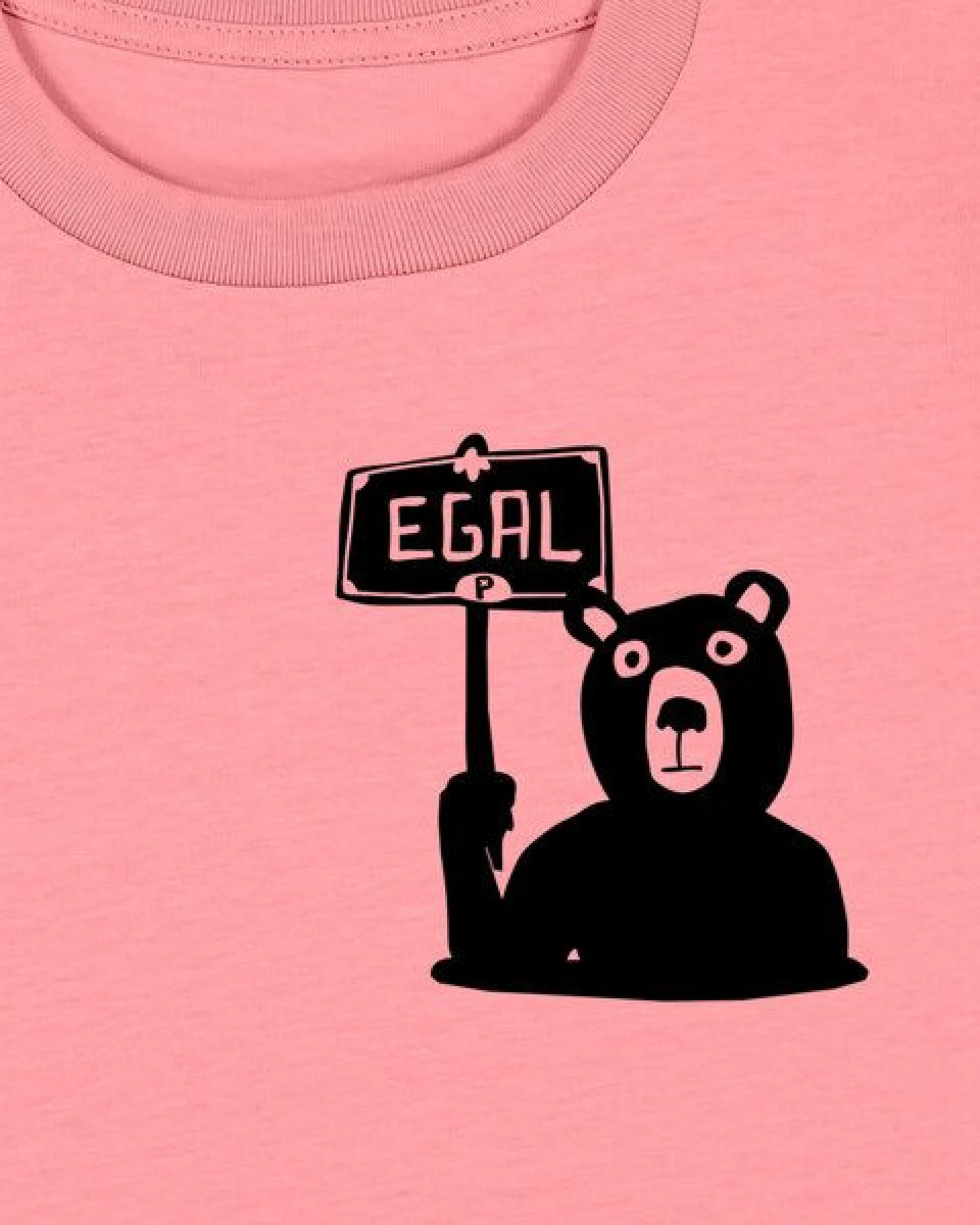 päfjes Dem Bären ist es EGAL! Dir auch? - Fair Wear Kinder T-Shirt Bio – Ansicht 3