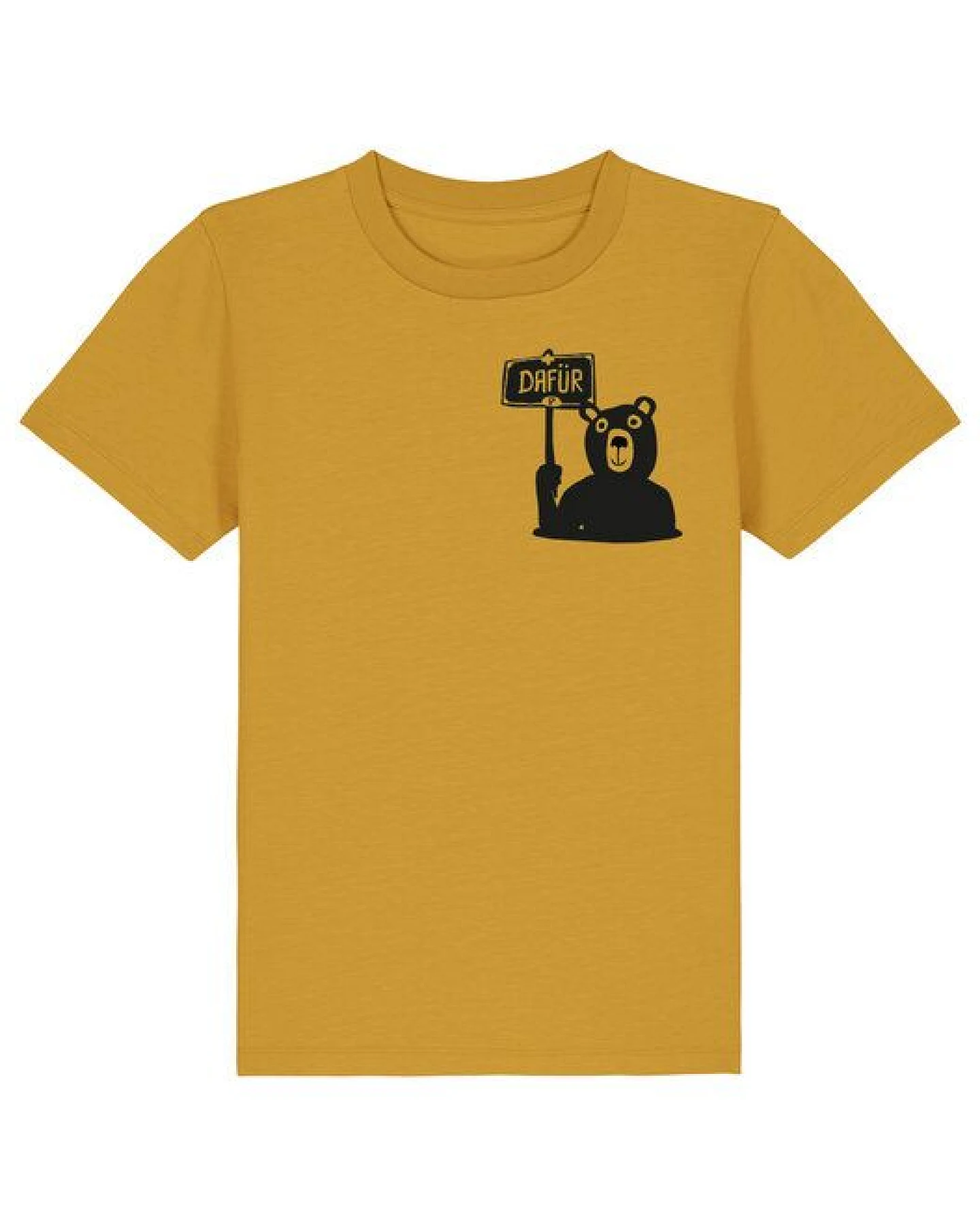 päfjes Der Bär ist DAFÜR! Du auch? - Kinder T-Shirt aus Bio Baumwolle Fair - Siebdruck – Ansicht 2