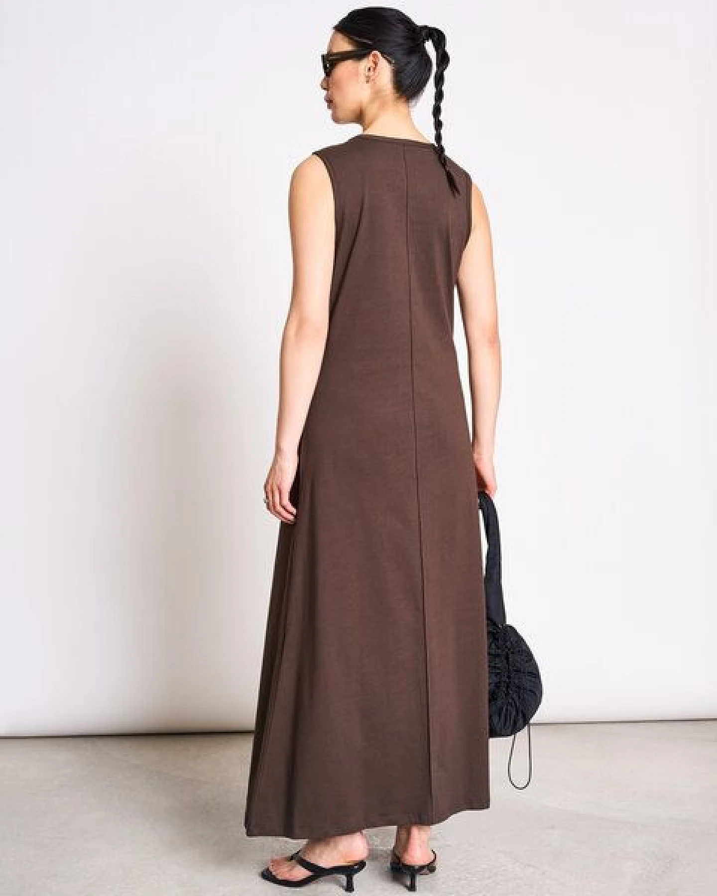 JAN N JUNE Ärmelloses Maxikleid CALIA aus Baumwolle – Ansicht 3