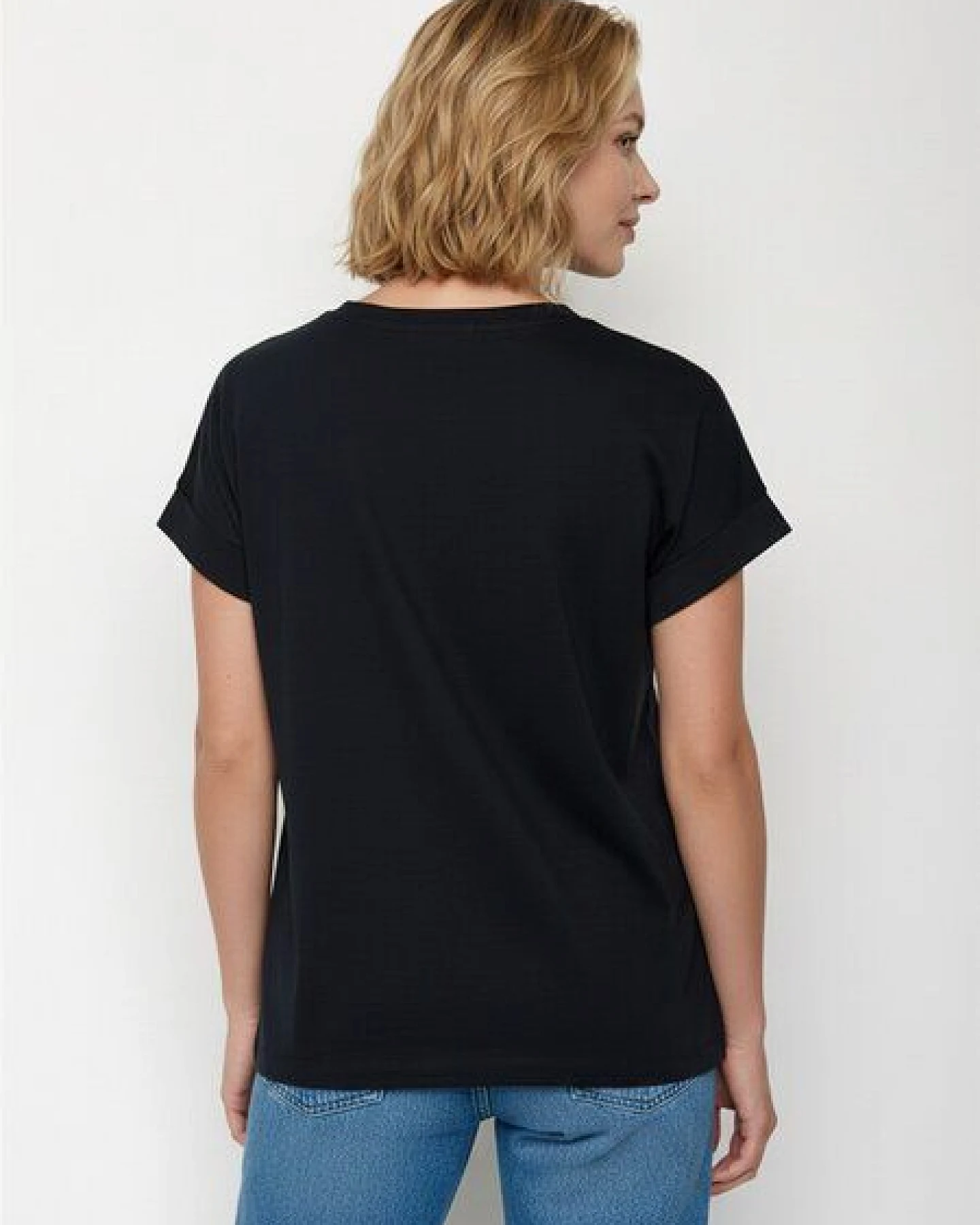 GREENBOMB Basic Loony - Sportliches T-Shirt aus Bio-Baumwolle mit Rollup Sleeve / GOTS / Fair & Vegan – Ansicht 4