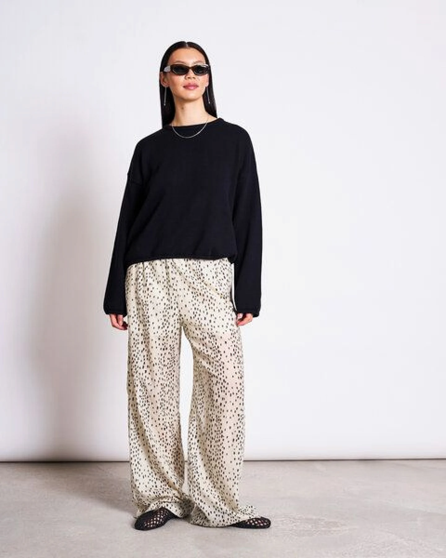 JAN N JUNE Crewneck Pullover aus Baumwolle HOY – Ansicht 2