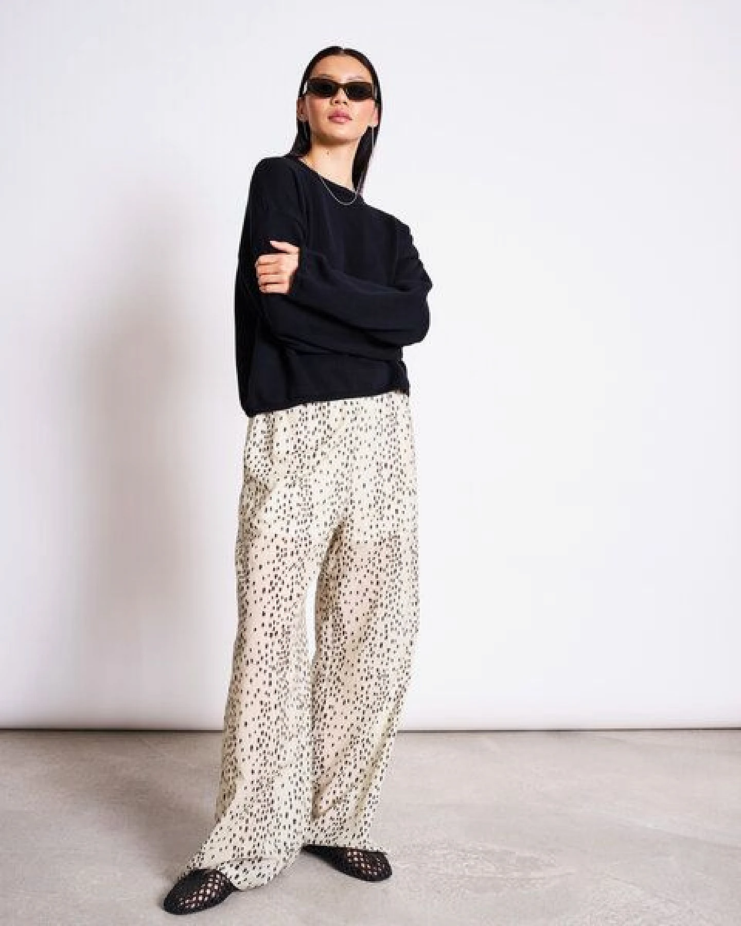 JAN N JUNE Crewneck Pullover aus Baumwolle HOY – Ansicht 4
