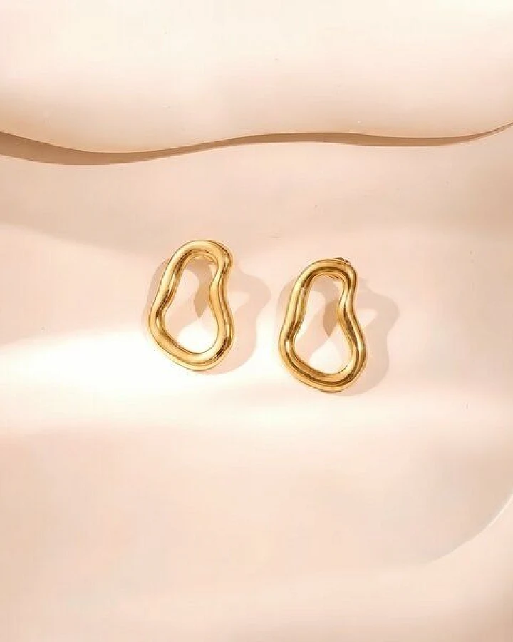 ELEKTROPULLI IRREGULAR Ohrringe ca. 17 mm x 23 mm