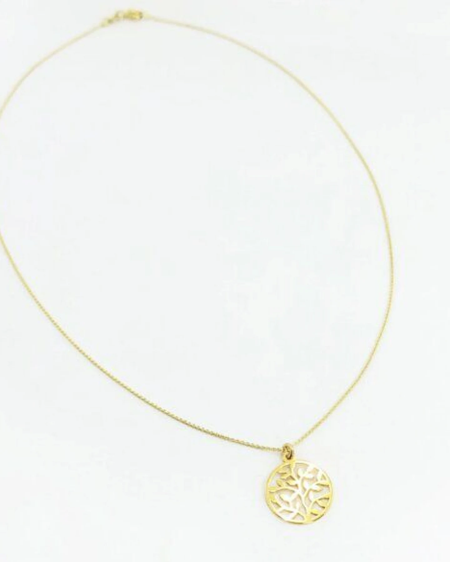 BELLYBIRD Jewellery Halskette - Lebensbaum, Anhänger kleiner Baum, Silber/ Silber vergoldet – Ansicht 4