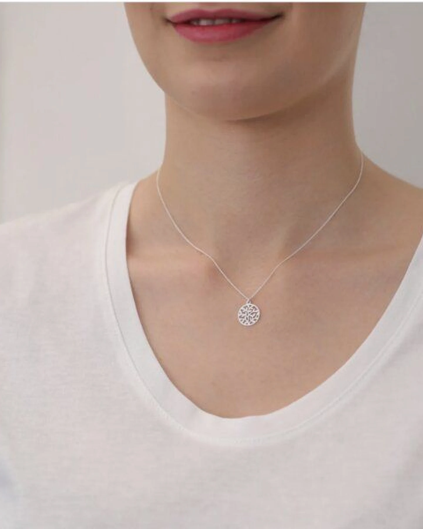 BELLYBIRD Jewellery Halskette - Lebensbaum, Anhänger kleiner Baum, Silber/ Silber vergoldet – Ansicht 4