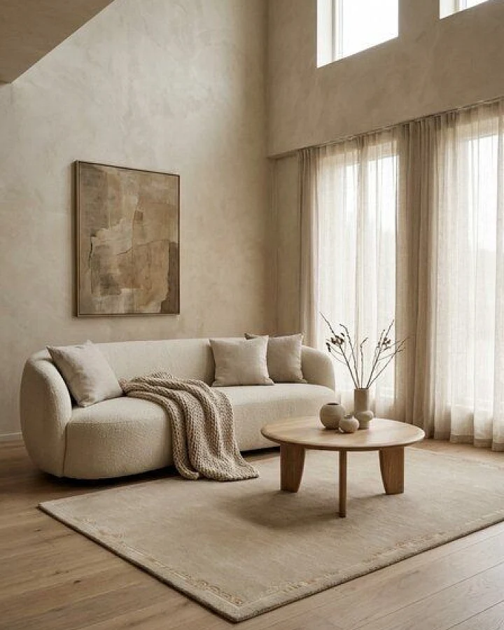 Nepal Beige „Rugtales“ aus Schurwolle, 169x242 cm
