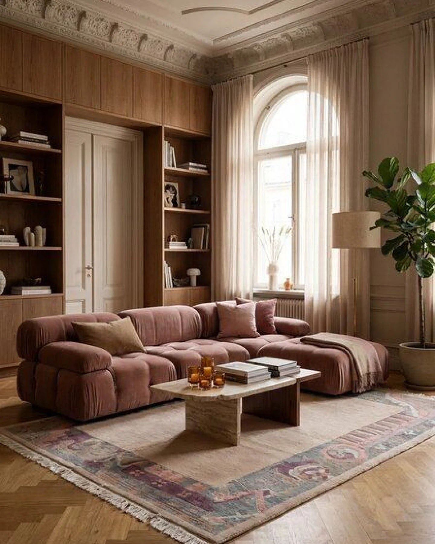 Nepal Beige „Rugtales“ aus Schurwolle, 172x222 cm – Ansicht 2