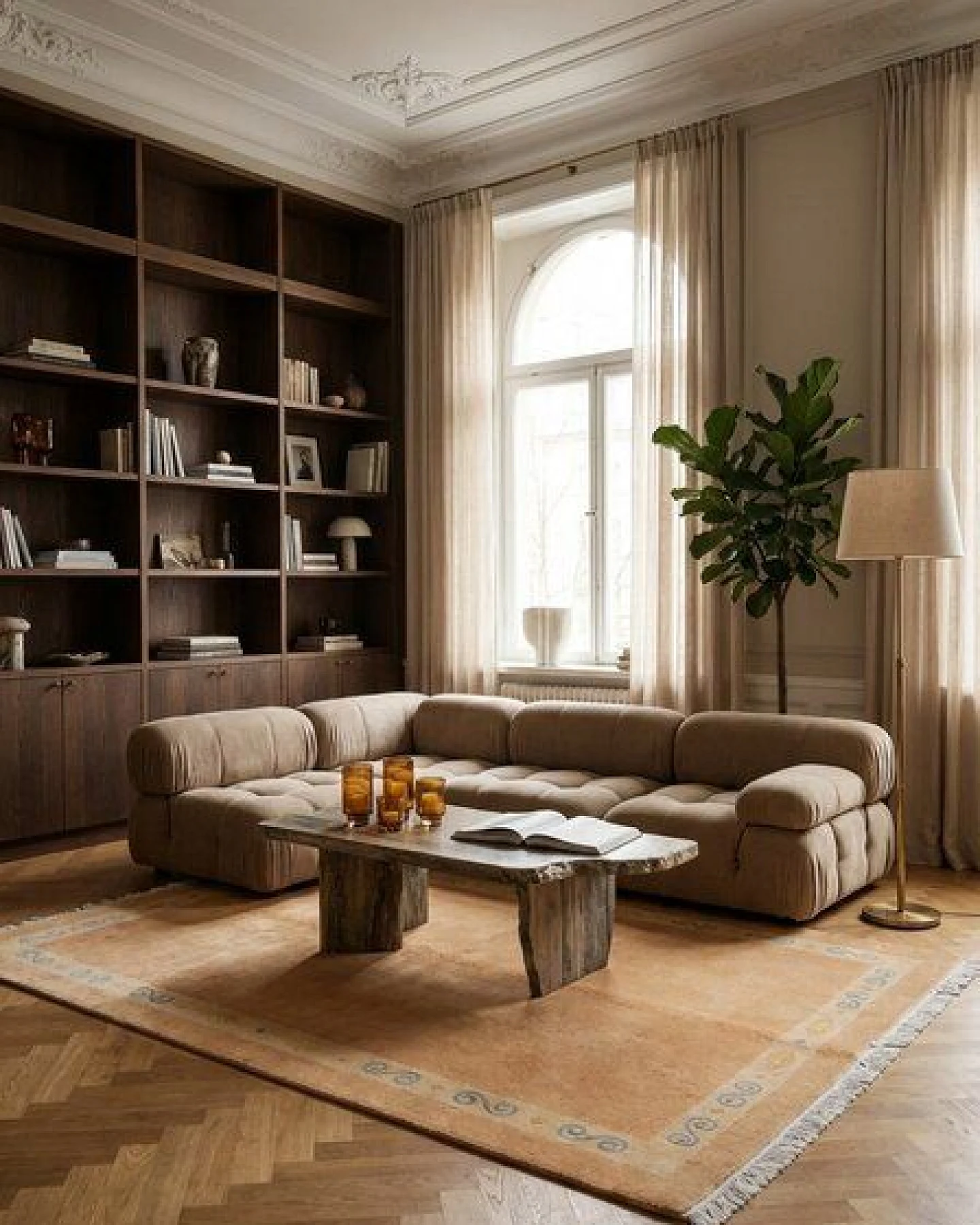 Nepal Beige „Rugtales“ aus Schurwolle, 173x239 cm – Ansicht 2