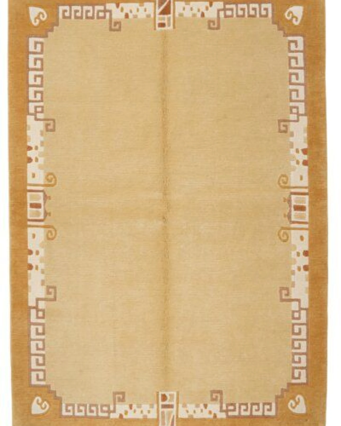Nepal Gelb „Rugtales“ aus Schurwolle, 170x240 cm – Ansicht 3