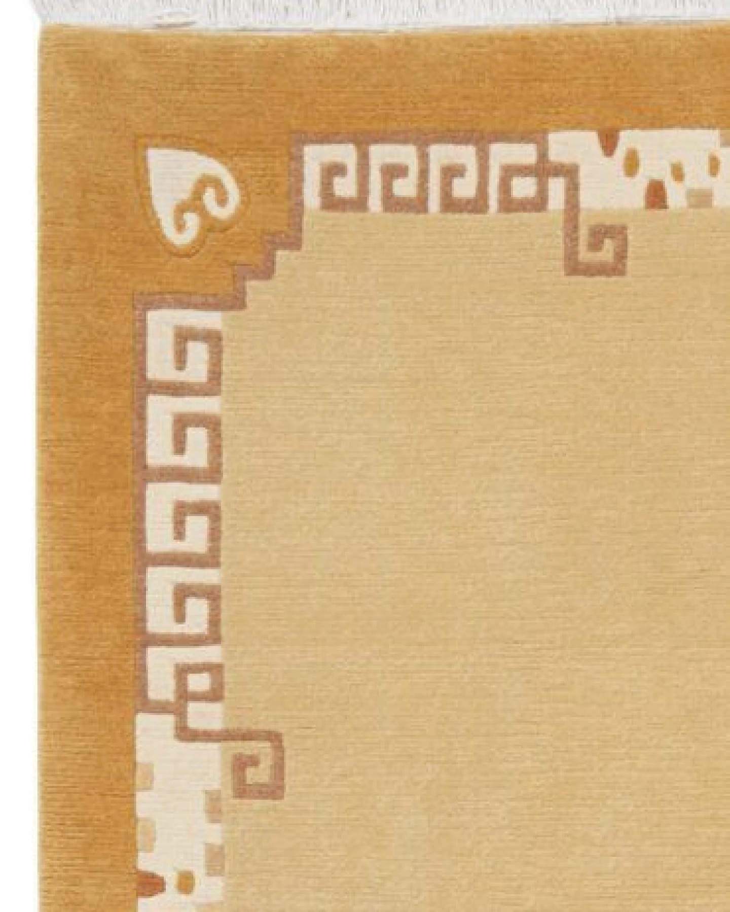 Nepal Gelb „Rugtales“ aus Schurwolle, 170x240 cm – Ansicht 4