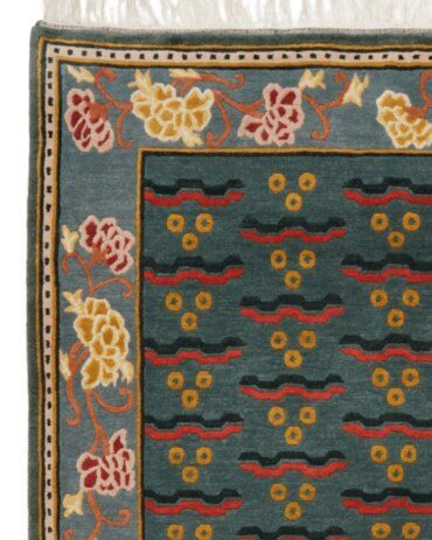 Nepal Grün „Rugtales“ aus Schurwolle, 158x223 cm – Ansicht 4