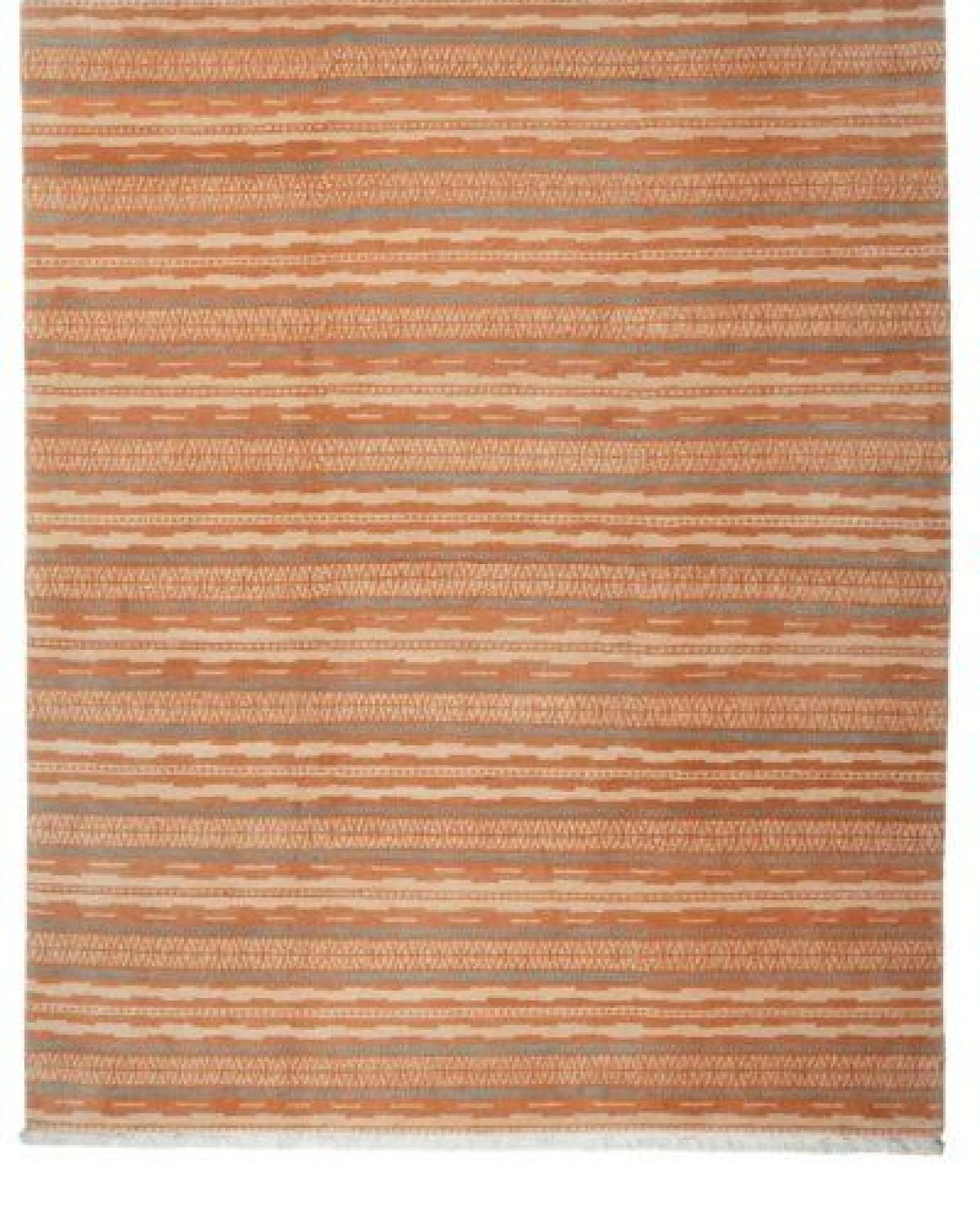 Nepal Orange „Rugtales“ aus Schurwolle, 202x253 cm – Ansicht 3