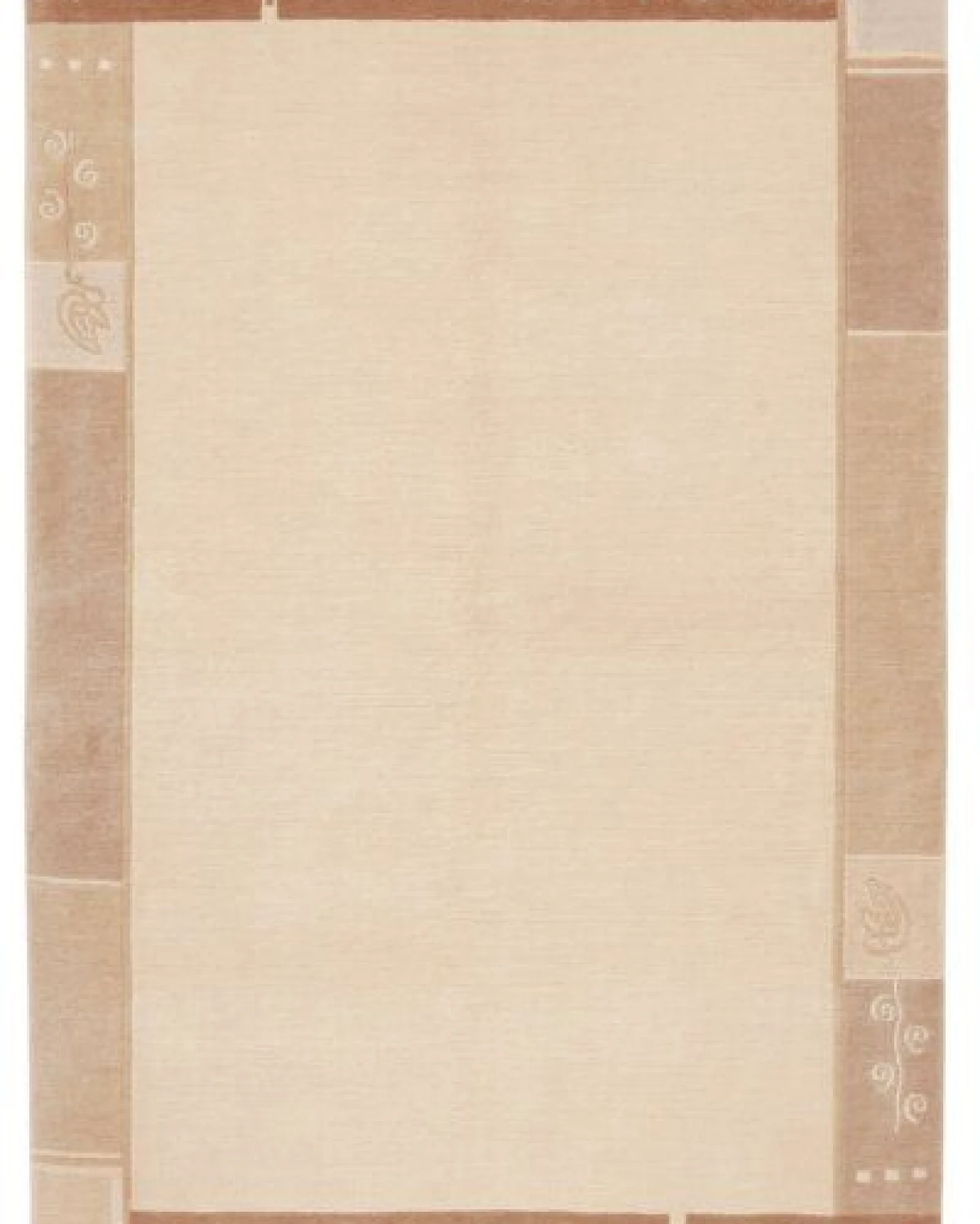 Nepal Beige „Rugtales“ aus Schurwolle, 142x201 cm – Ansicht 3