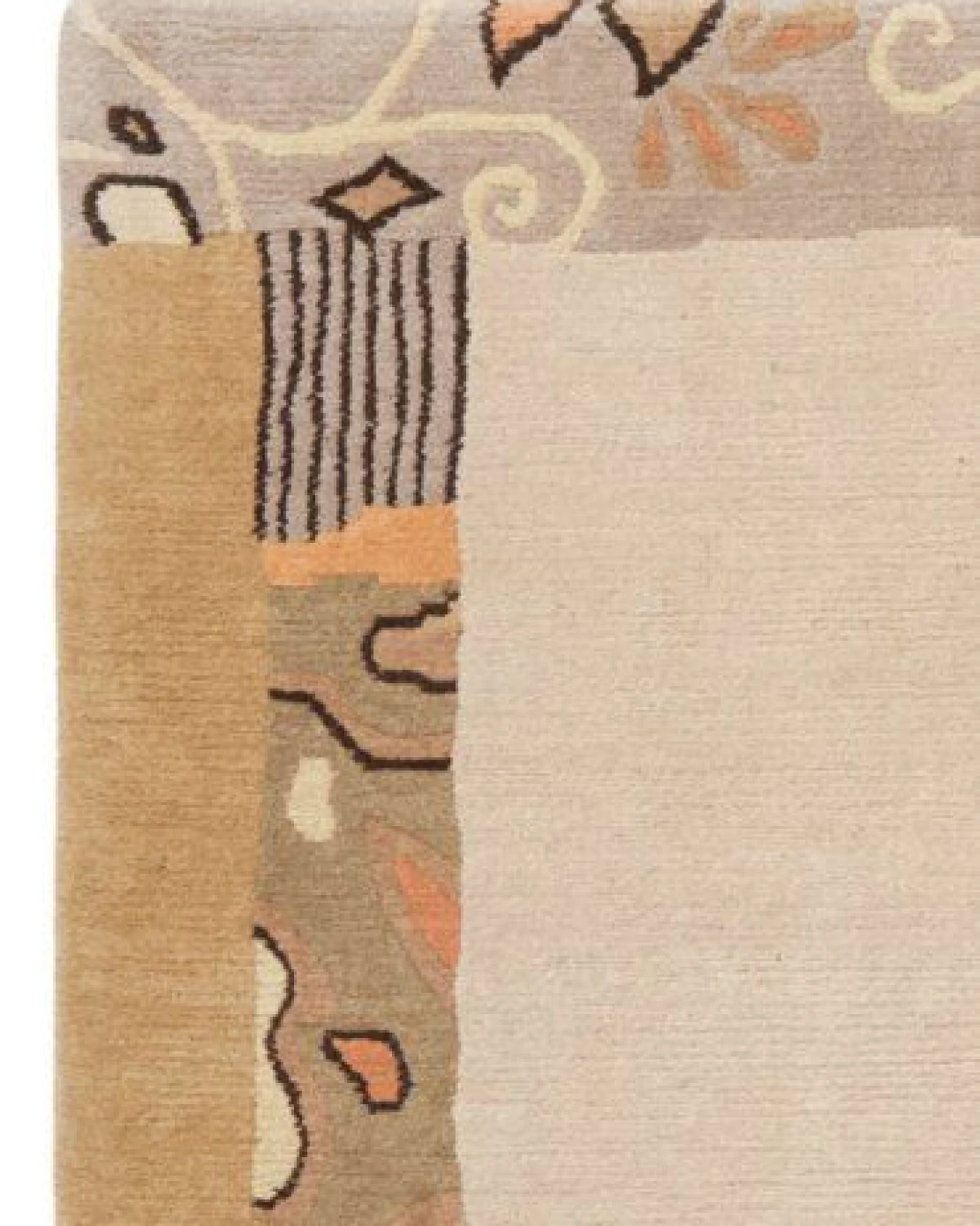 Nepal Beige „Rugtales“ aus Schurwolle, 152x195 cm – Ansicht 4