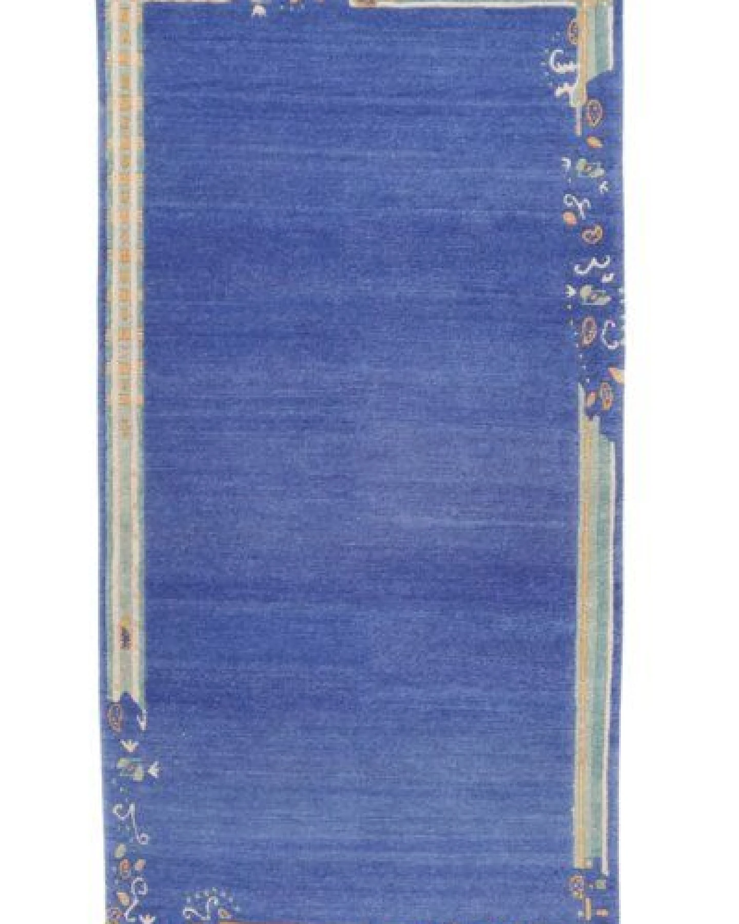 Nepal Blau „Rugtales“ aus Schurwolle, 102x198 cm – Ansicht 3
