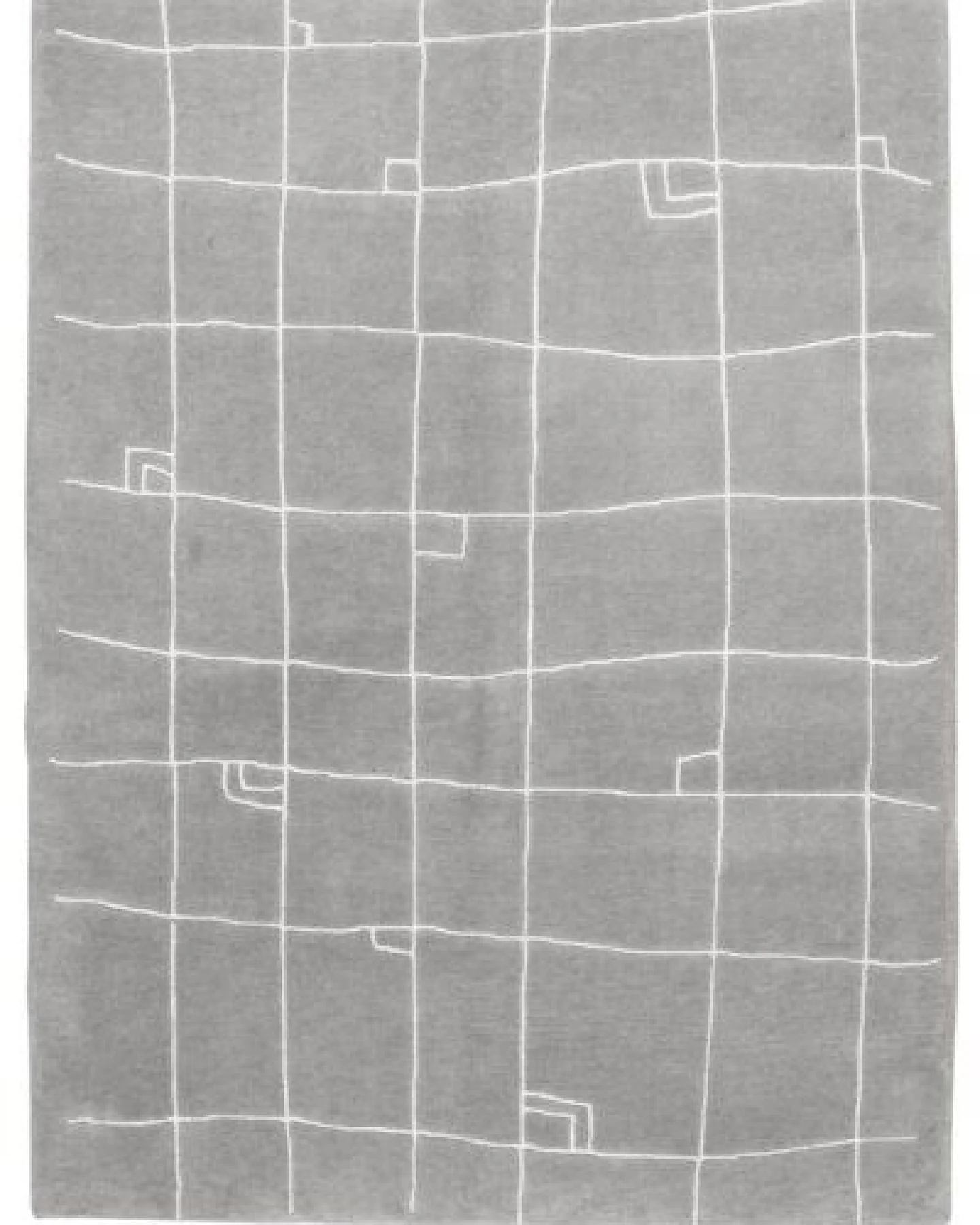 Nepal Grau „Rugtales“ aus Schurwolle, 145x202 cm – Ansicht 3