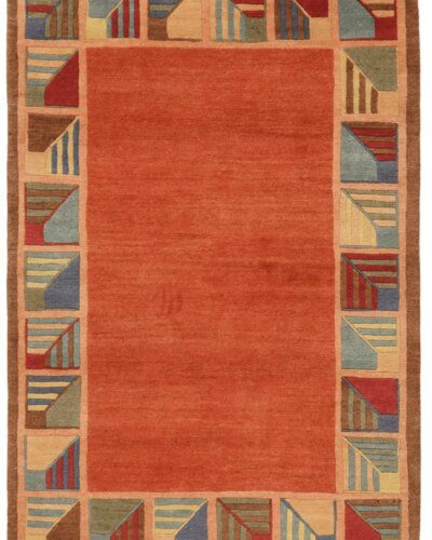 Nepal Rot „Rugtales“ aus Schurwolle, 122x182 cm – Ansicht 3