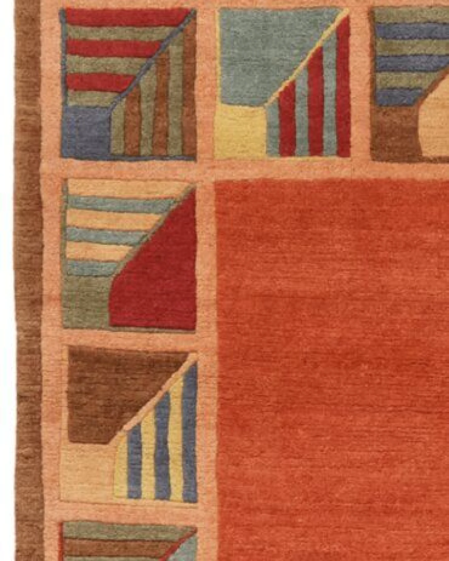 Nepal Rot „Rugtales“ aus Schurwolle, 122x182 cm – Ansicht 4