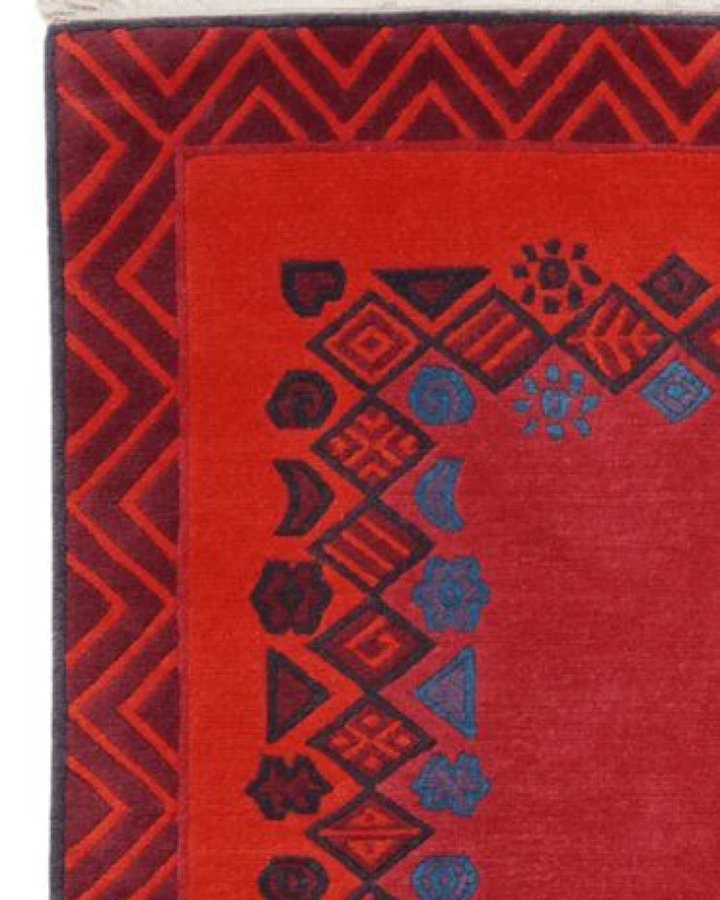 Nepal Rot „Rugtales“ aus Schurwolle, 172x243 cm – Ansicht 4