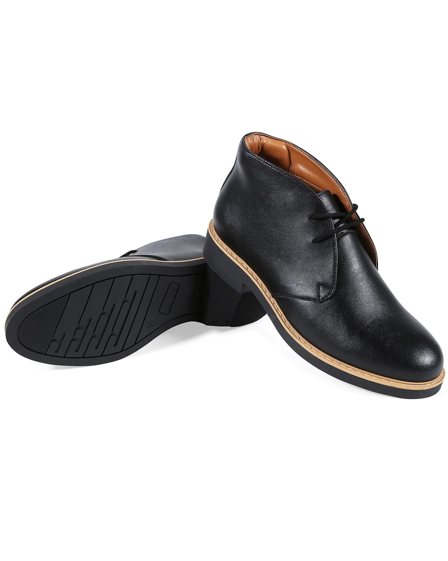 Will's Vegan Store Damen vegan Desert Boots Signature Schwarz – Ansicht 2