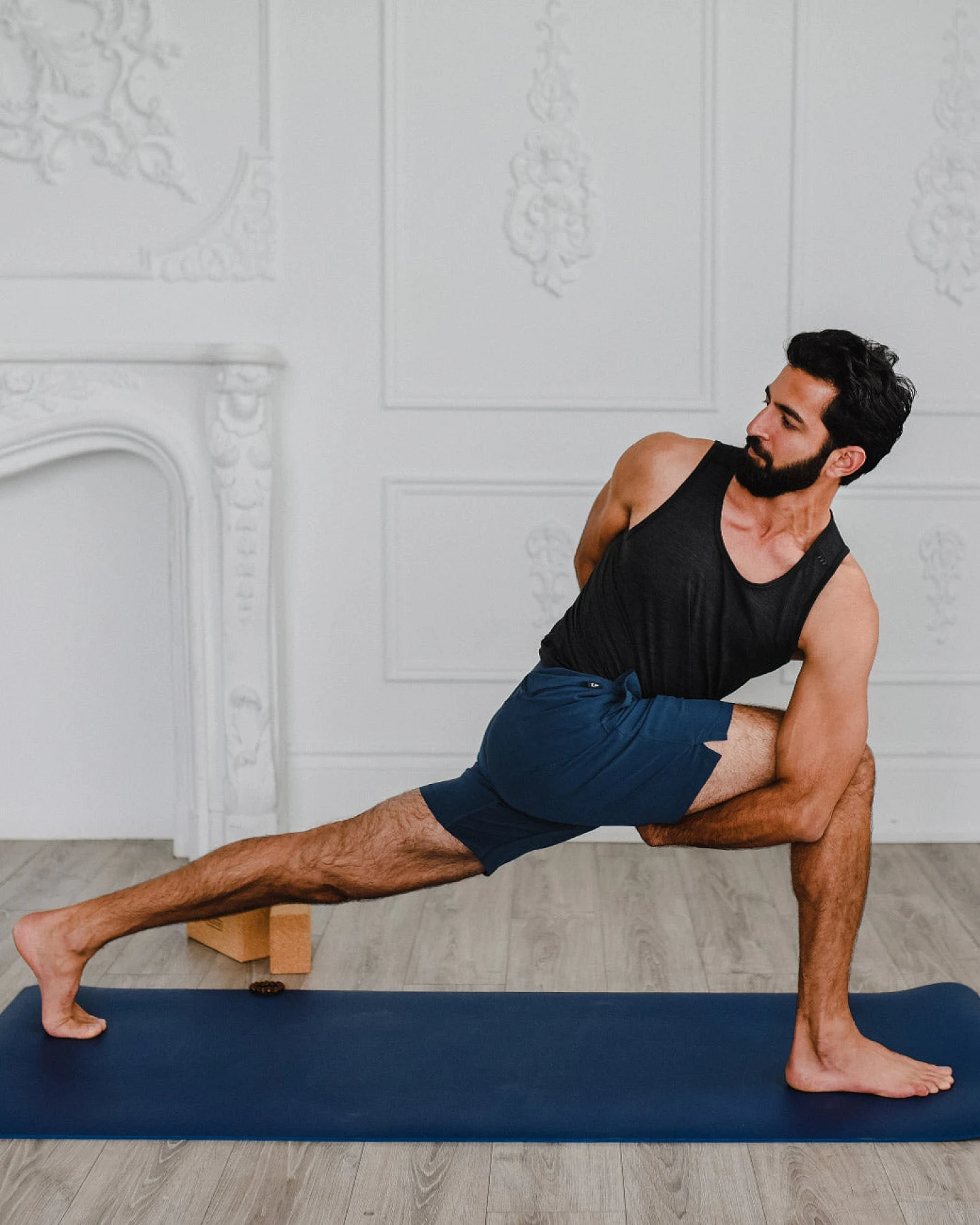 b halfmoon Yogamatte b mat everyday - Deep Blue 180cm – Ansicht 3