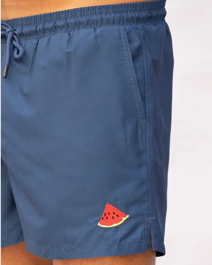 Badehose mit kleinem Motiv