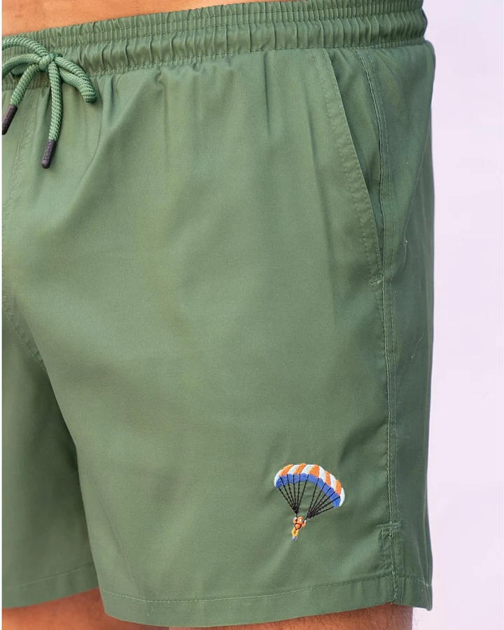 Badehose mit kleinem Motiv