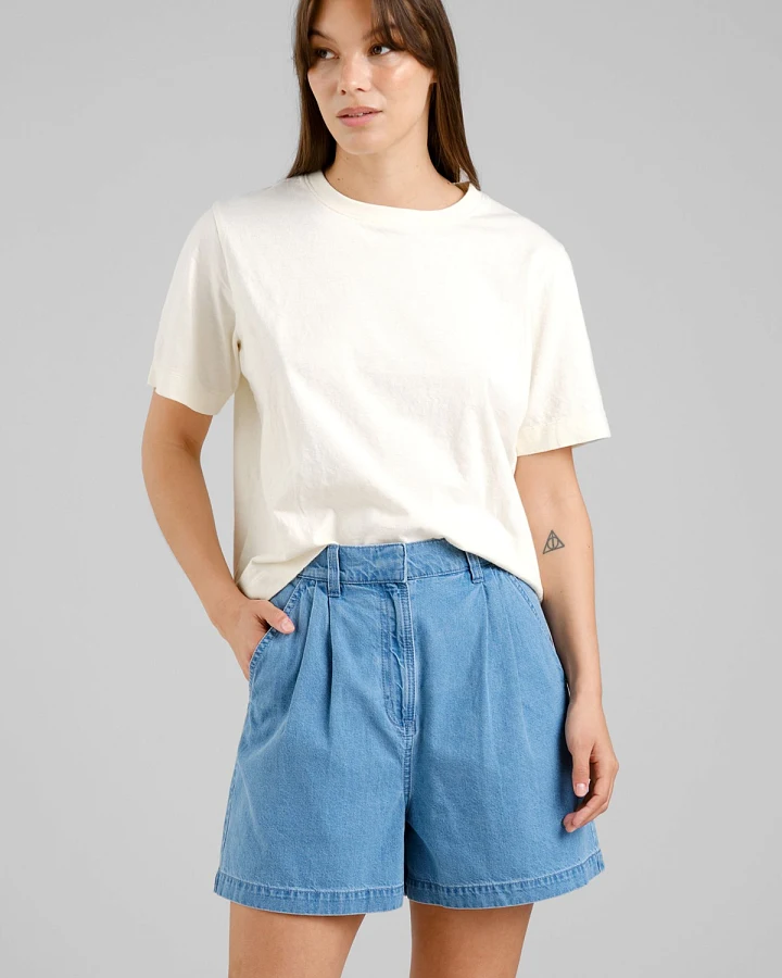 Shorts Djupvik Denim Blau