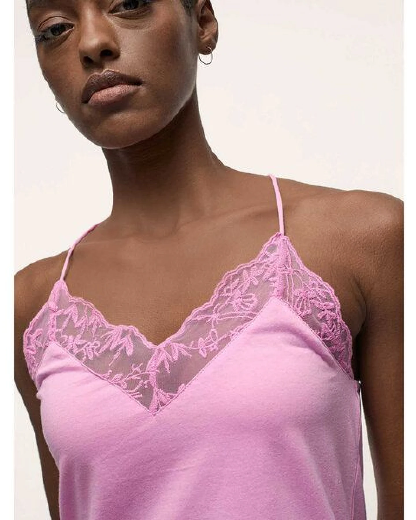 LANIUS Top mit Spitze aus Bio-Baumwolle – Ansicht 4