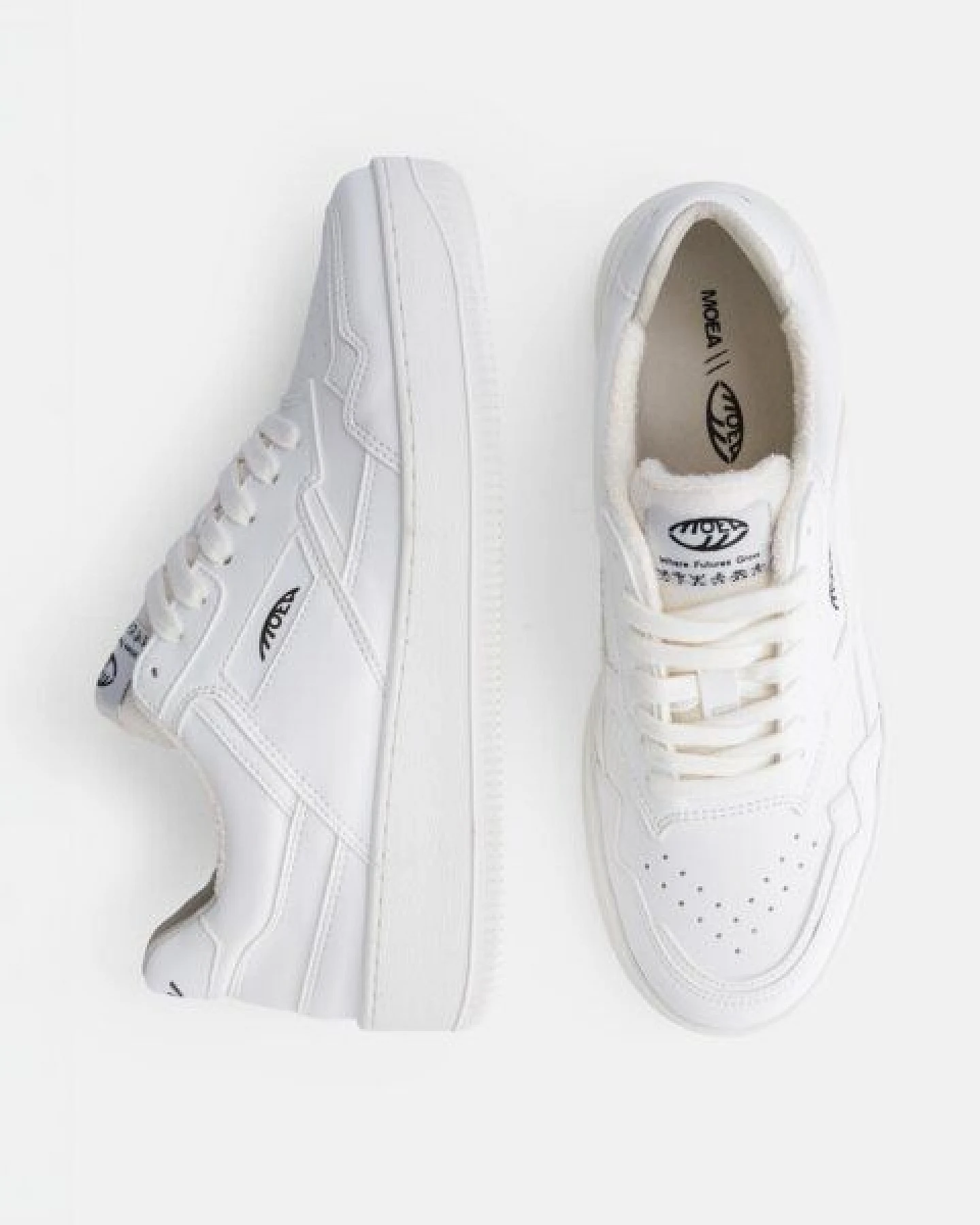 MoEa Sneakers Origin - Full White - Corn – Ansicht 2