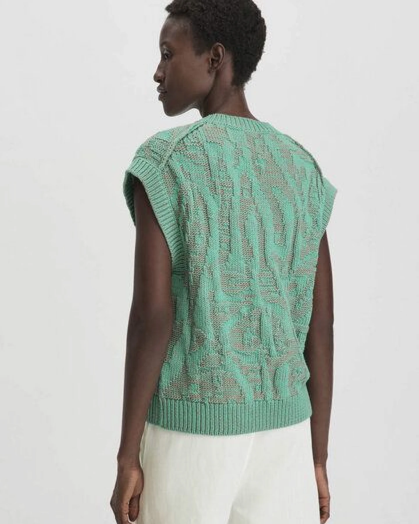 hessnatur Jacquard Strick Pullover Relaxed aus reiner Bio-Baumwolle – Ansicht 2