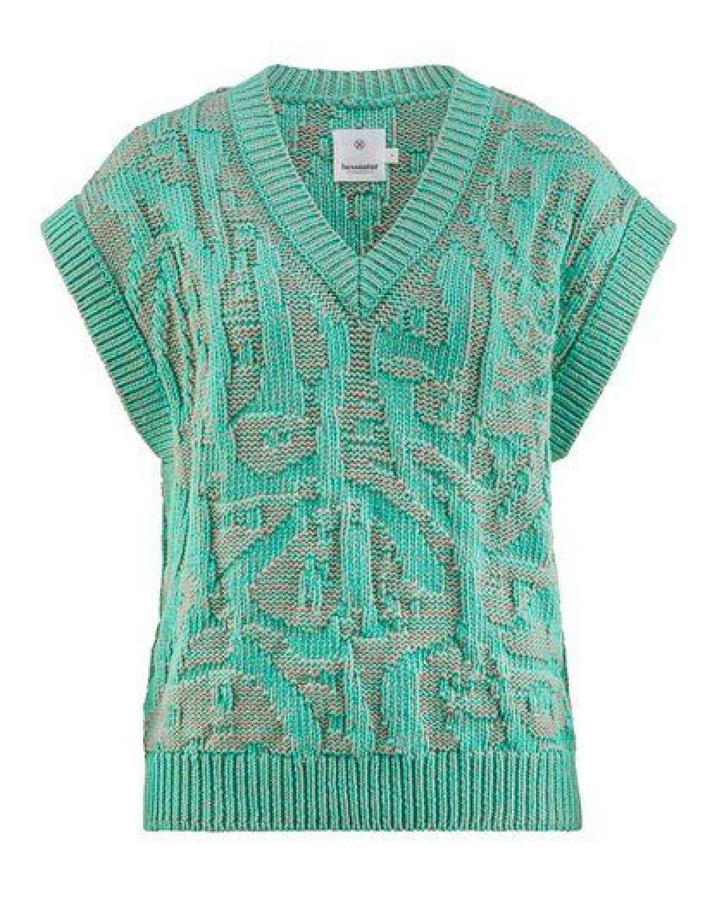 hessnatur Jacquard Strick Pullover Relaxed aus reiner Bio-Baumwolle – Ansicht 3