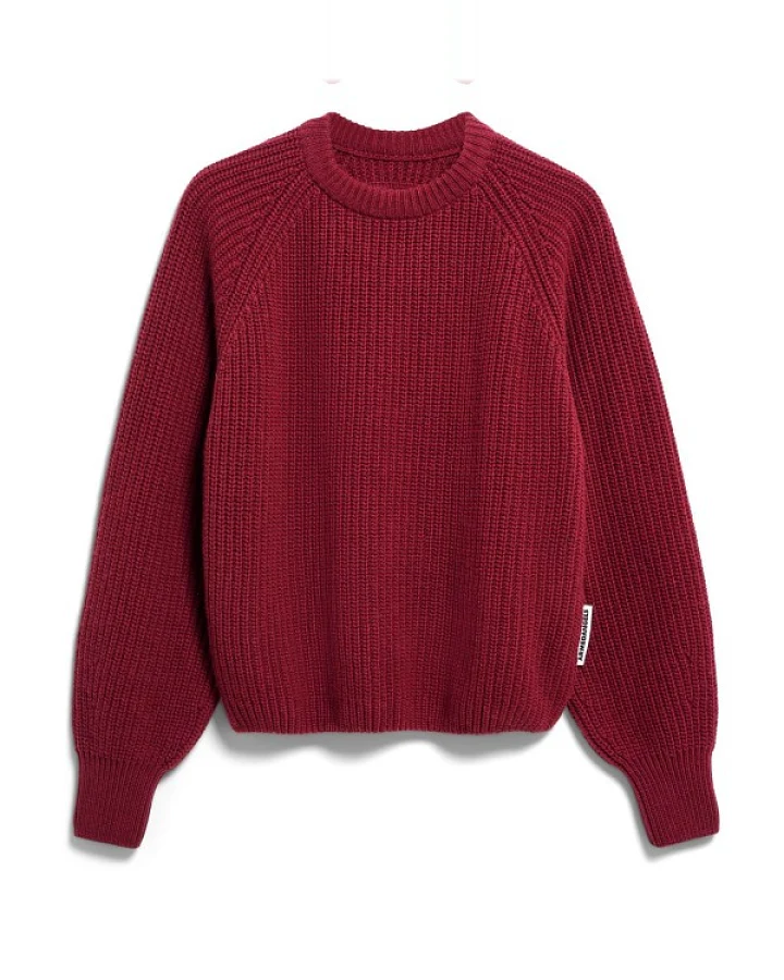 Produktseite: ARMEDANGELS - Women's Kaagi - Pullover Gr XXL rot
