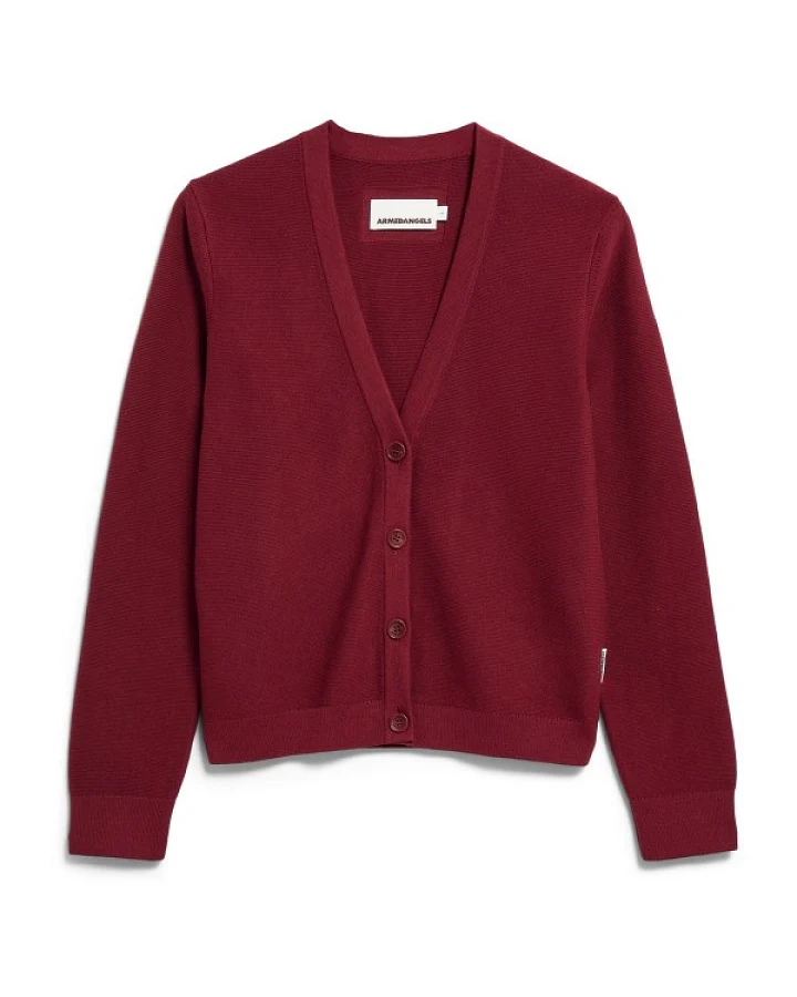 Produktseite: ARMEDANGELS - Women's Menaal Links Links - Pullover Gr XL rot