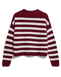 Produktseite: ARMEDANGELS - Women's Merinaa Striped Knit Sweater - Pullover Gr XS rot