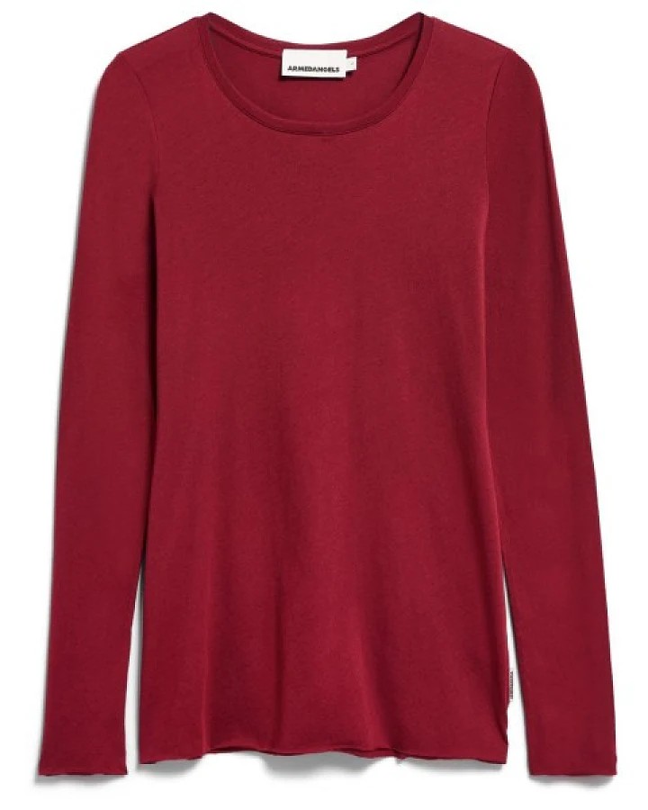 ARMEDANGELS - Women's Einiaara Soft - Longsleeve Gr S rot