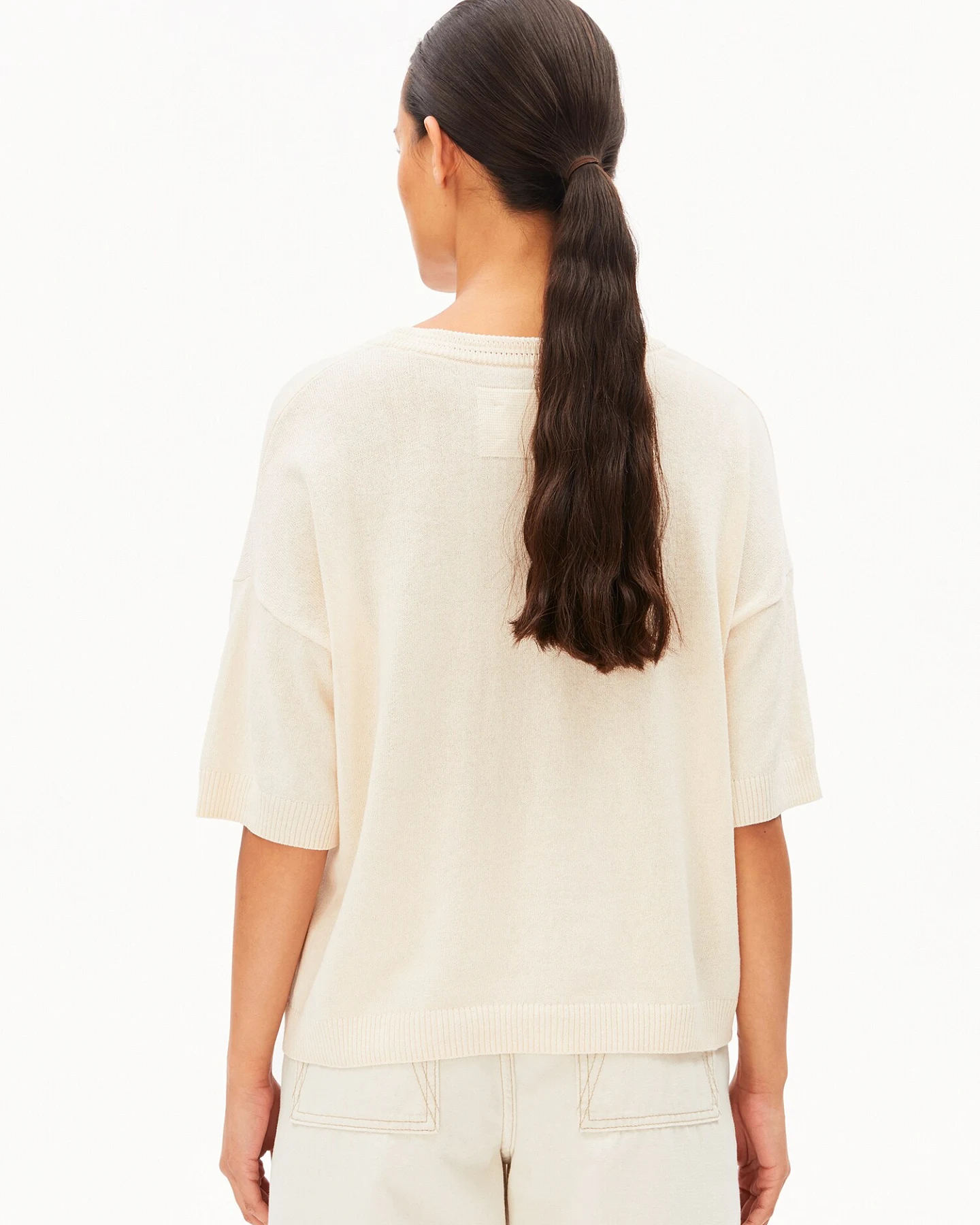 ARMEDANGELS Pullover Rabeaa Crochet Lino – Ansicht 3