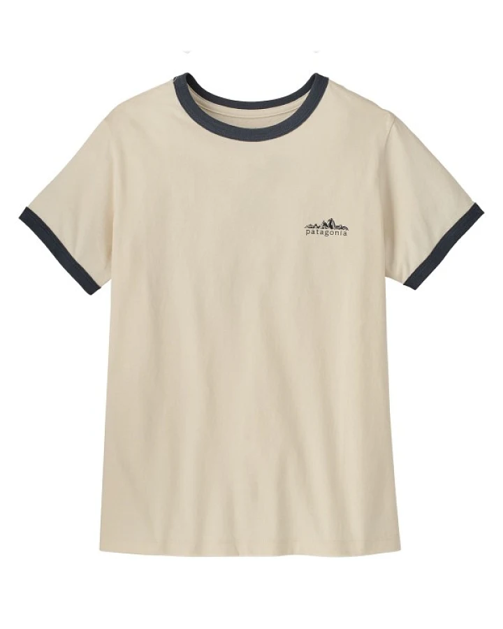Patagonia - Women's Fitz Roy Foothills Ringer Tee - T-Shirt Gr S beige