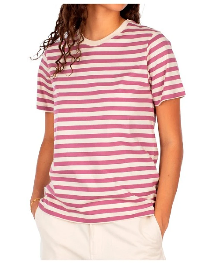Iriedaily - Women's Stripe Basic Tee - T-Shirt Gr XL rosa